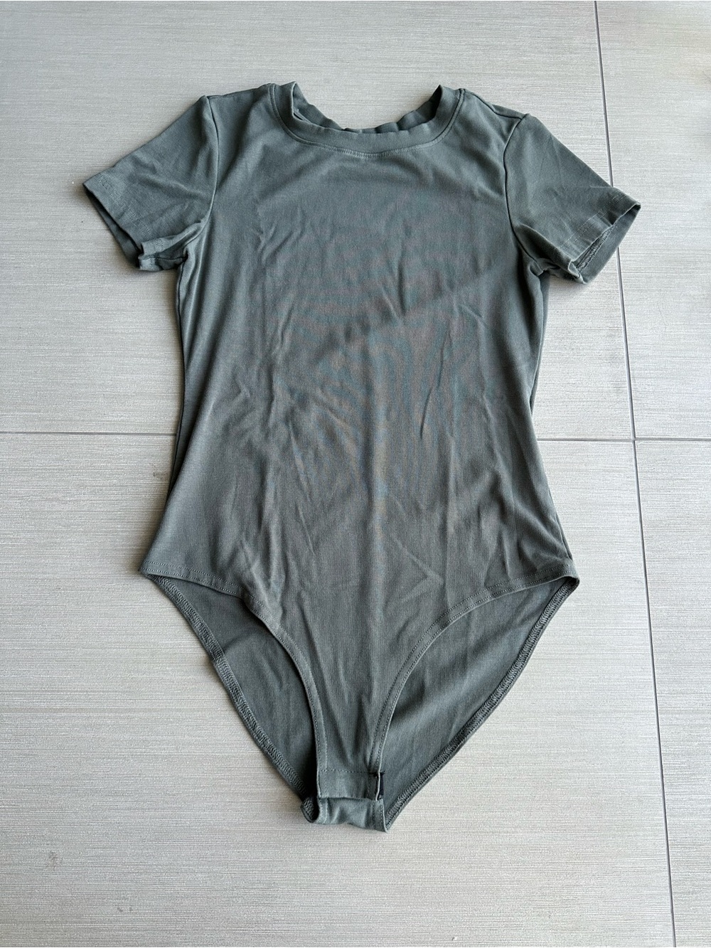 Women’s Short Sleeve Bodysuit - Olive Green